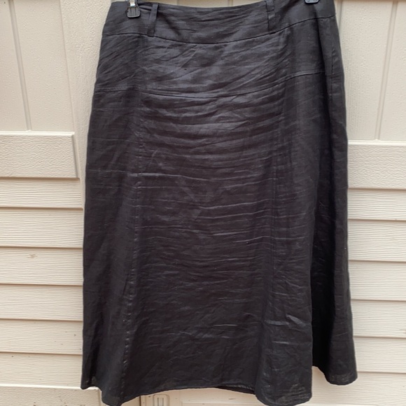 Richard Malcolm 100% linen black skirt size 14 - Picture 10 of 15